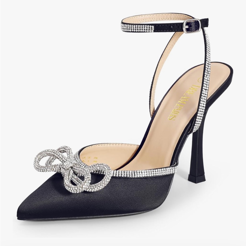 Sparkly Bow Heels